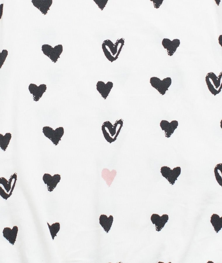 Bestaroo - Bamboo - B&W Hearts Gown