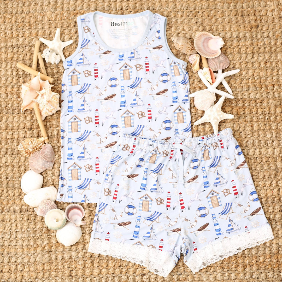 Bestaroo - Bamboo - Cape Cod Mom Shorts set
