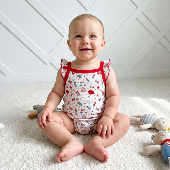 Stars & Stripes Bubble Romper - Bestaroo