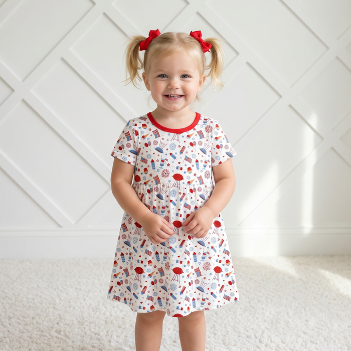 Stars & Stripes S/S Dress - Bestaroo