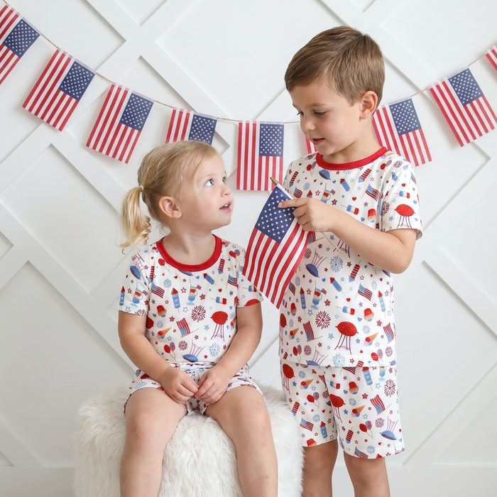 Stars & Stripes Shorts Set Pajama - Bestaroo