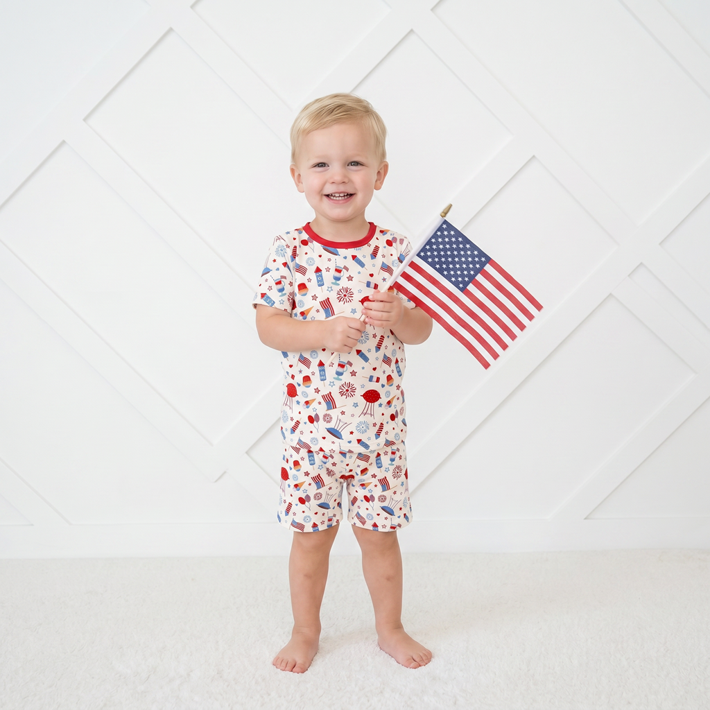 Stars & Stripes Shorts Set Pajama