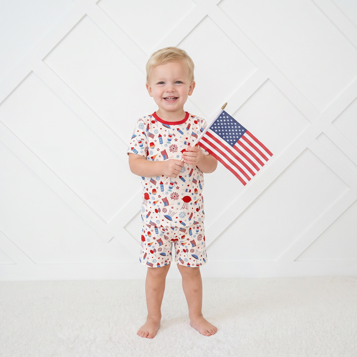 Stars & Stripes Shorts Set Pajama - Bestaroo