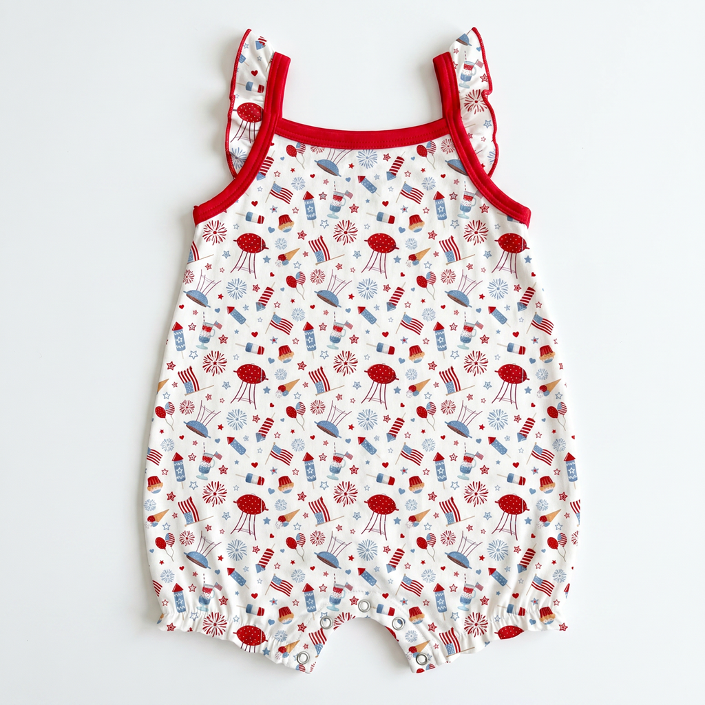 Stars & Stripes Bubble Romper