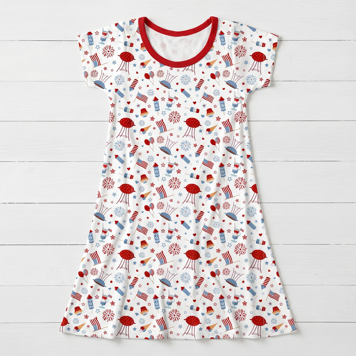 Stars & Stripes A-Line Dress - Bestaroo