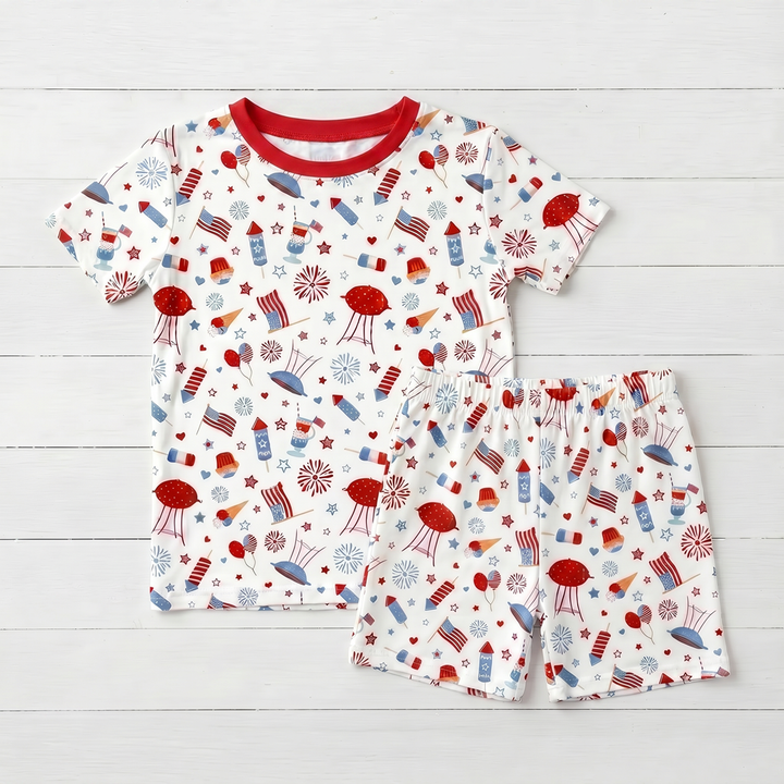 Stars &amp; Stripes Shorts Set Pajama