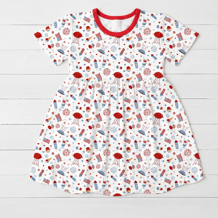 Stars & Stripes S/S Dress - Bestaroo