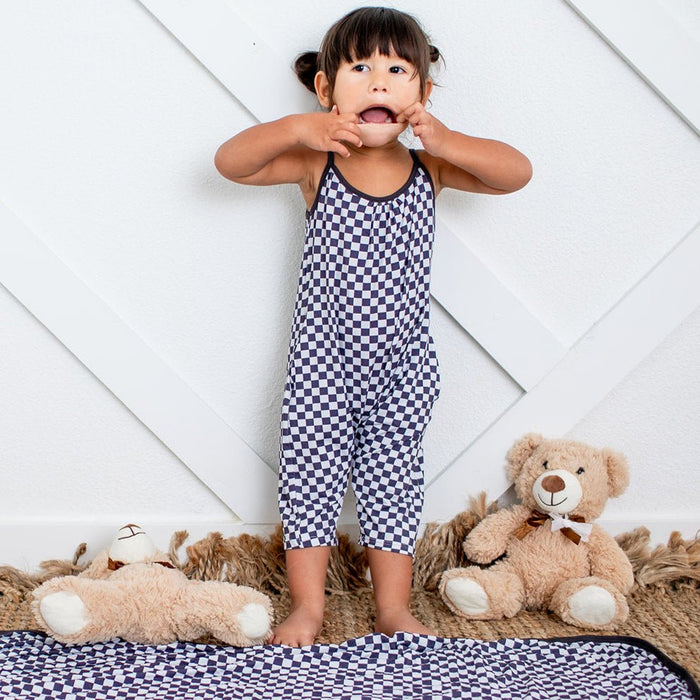 Bestaroo - Charcoal Checks Jumpsuit