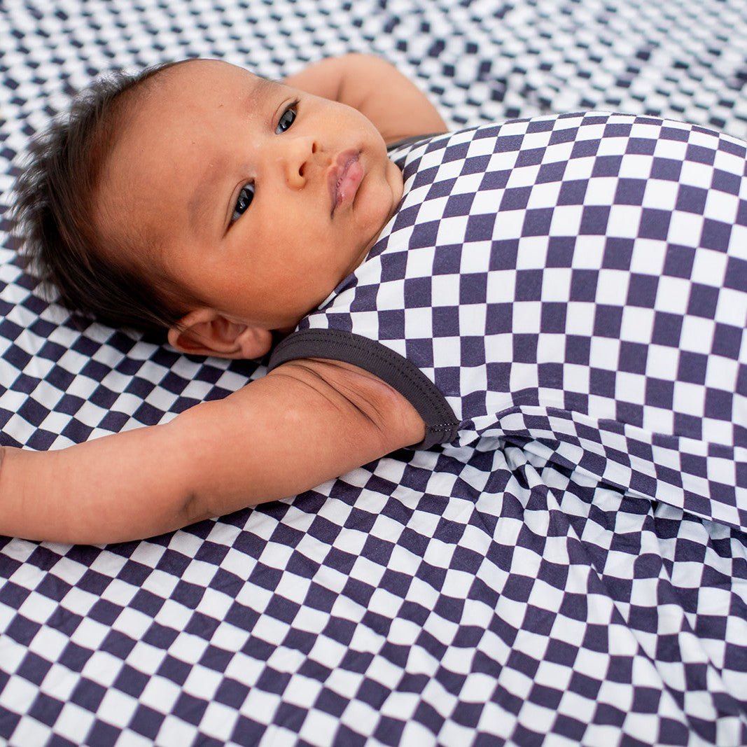 Bestaroo - Charcoal Checks Shortall