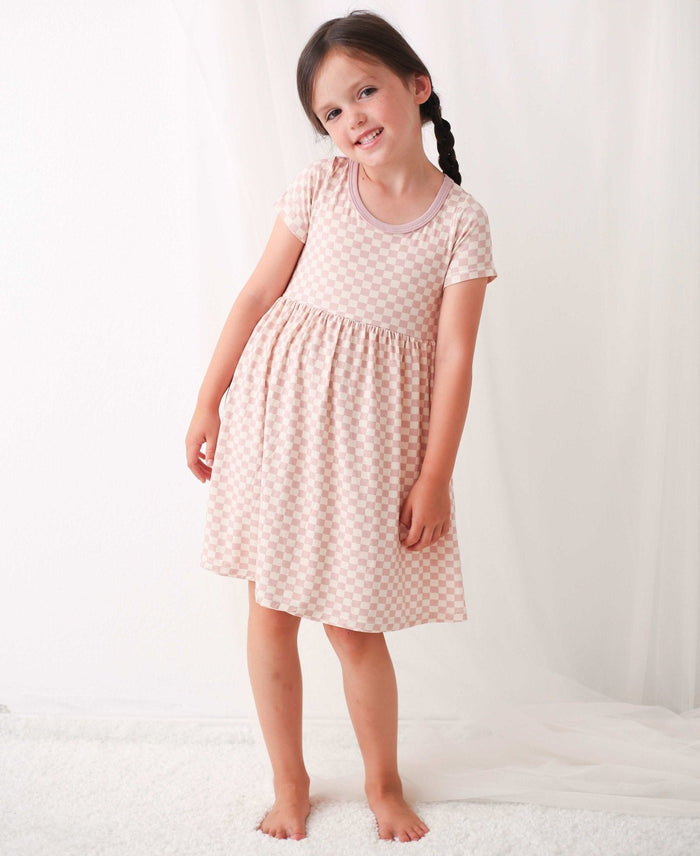 Bestaroo - Bamboo - Checkers in Pink Dress