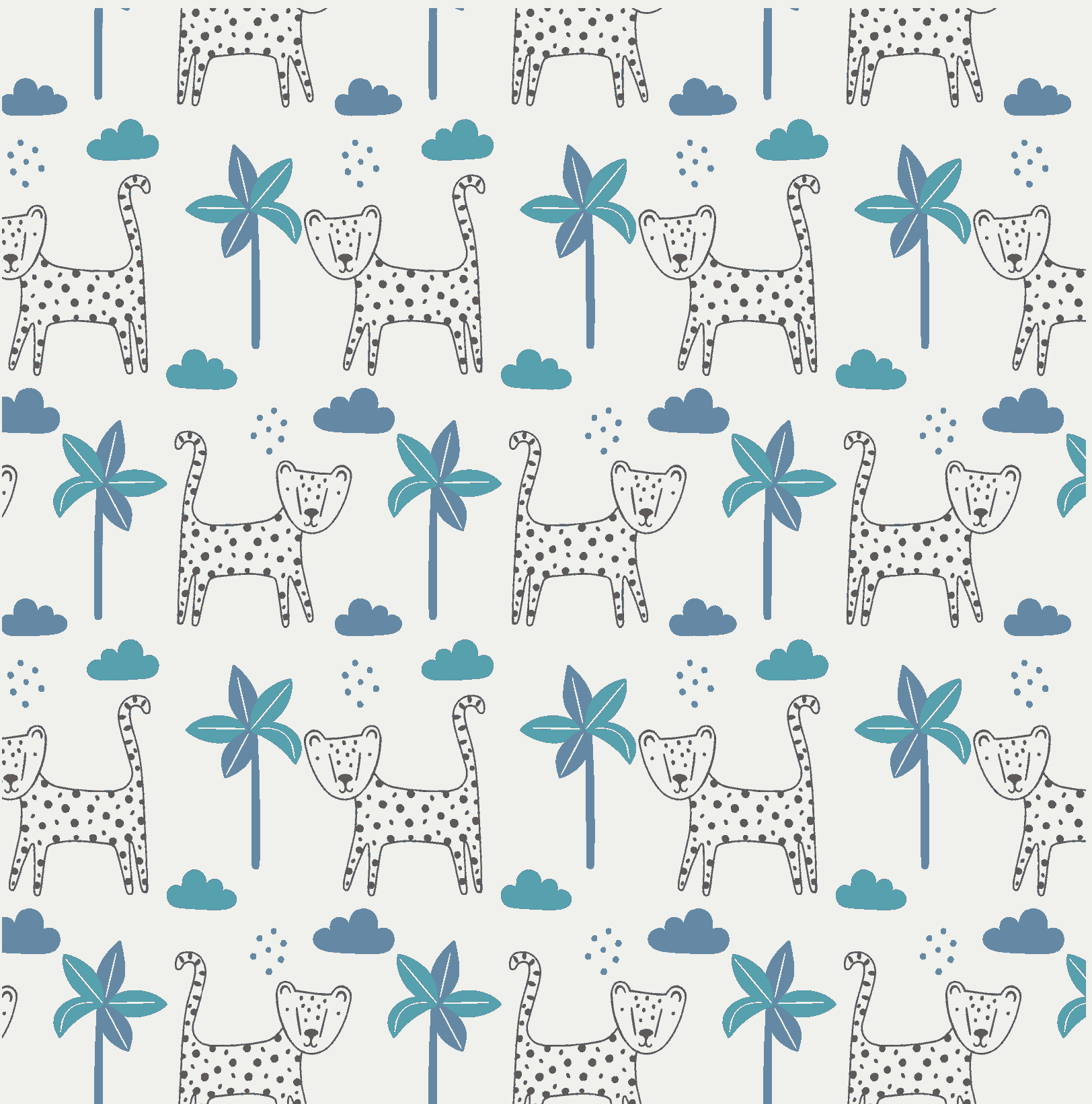 Bestaroo - Bamboo - Cheetah White Swaddle