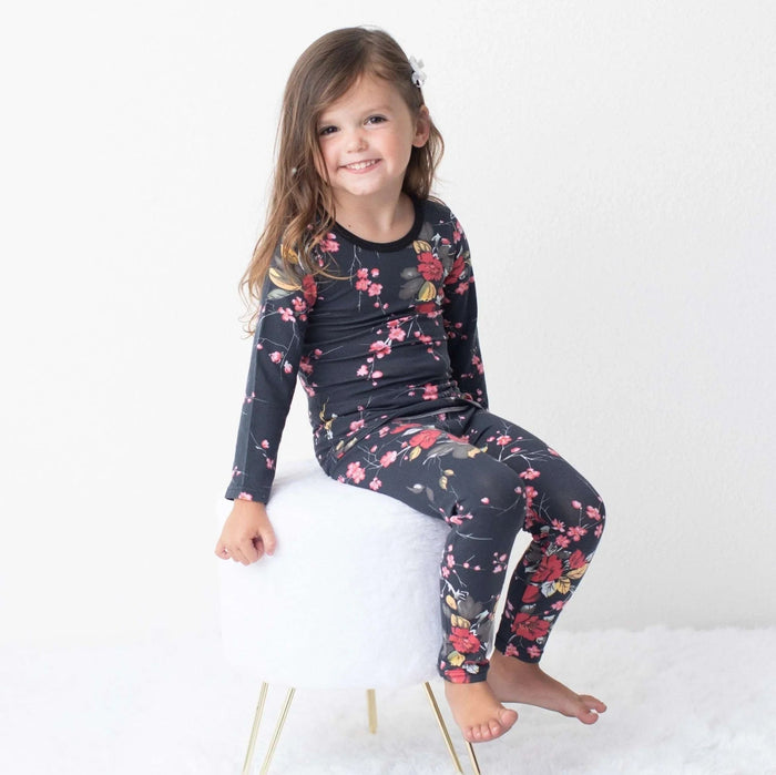 Bestaroo - Bamboo - Cherry Blossom Black Pajama