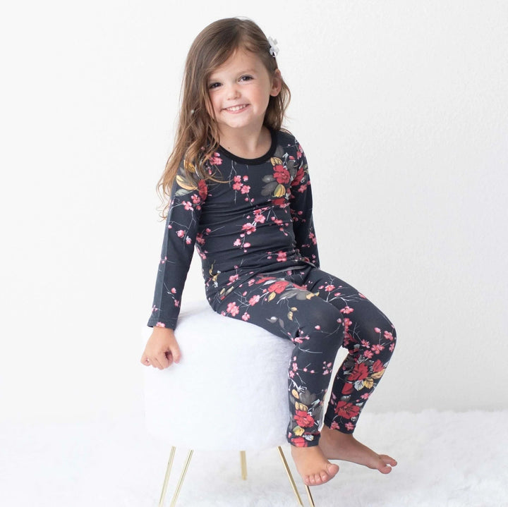 Bestaroo - Bamboo - Cherry Blossom Black Pajama