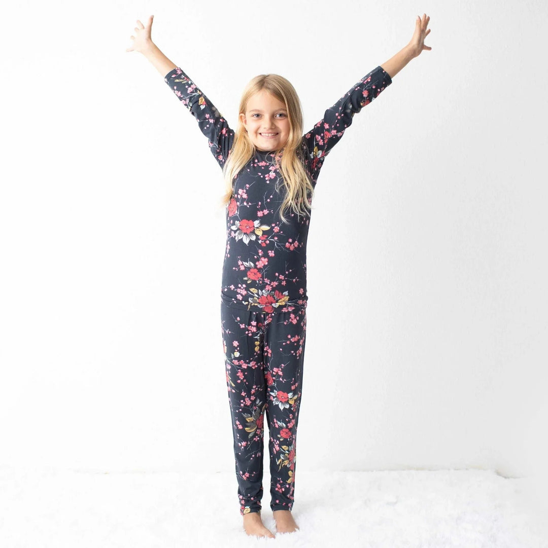 Bestaroo - Bamboo - Cherry Blossom Black Pajama