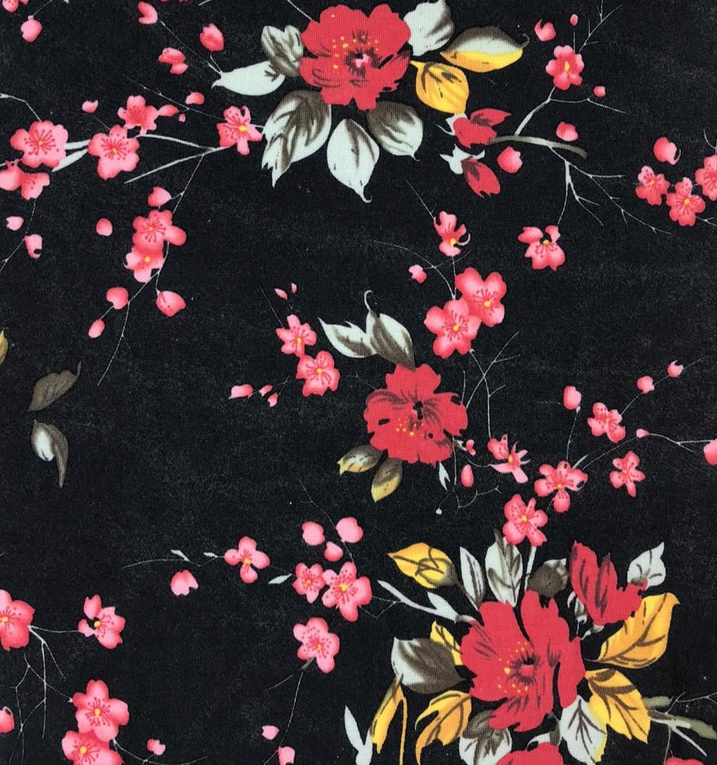 Bestaroo - Bamboo - Cherry Blossom Black Swaddle
