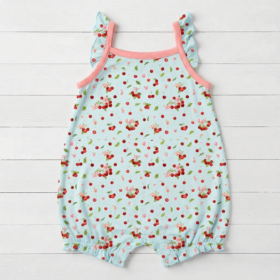 Bestaroo - Bamboo - Cherry Kiss Bubble Romper