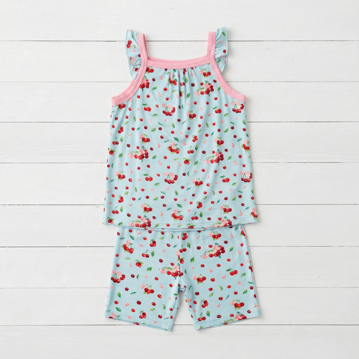 Bestaroo - Bamboo - Cherry Kiss Flutter Tank &amp; Shorts