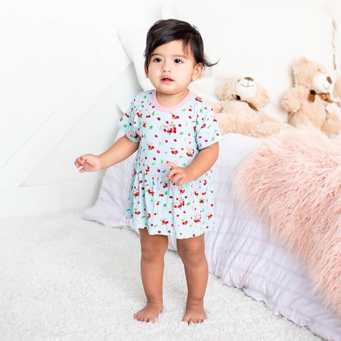 Bestaroo - Bamboo - Cherry Kiss S/S Bodysuit Dres
