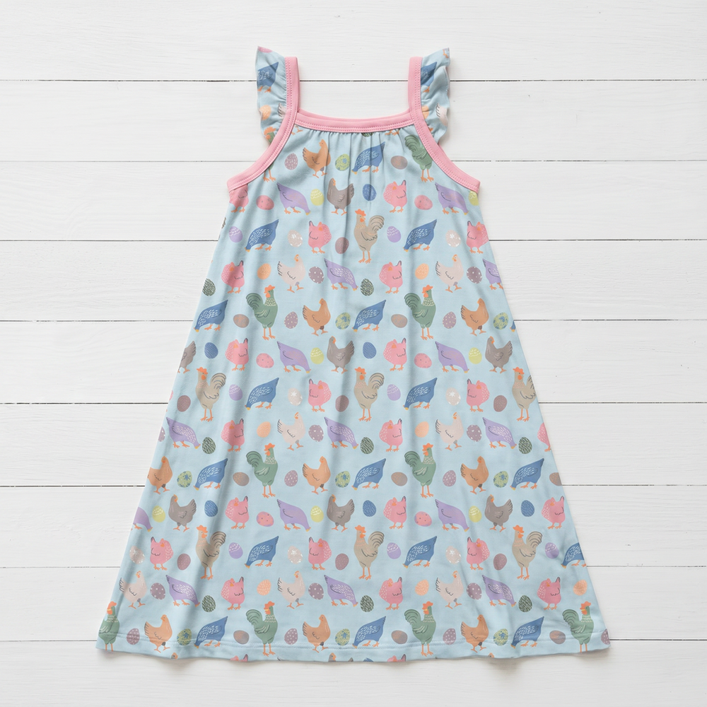 Bestaroo - Bamboo - Coop Cuties Flutter Sleeve Dress