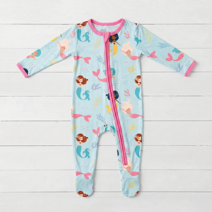 Bestaroo - Bamboo - Coral Cuties Footie