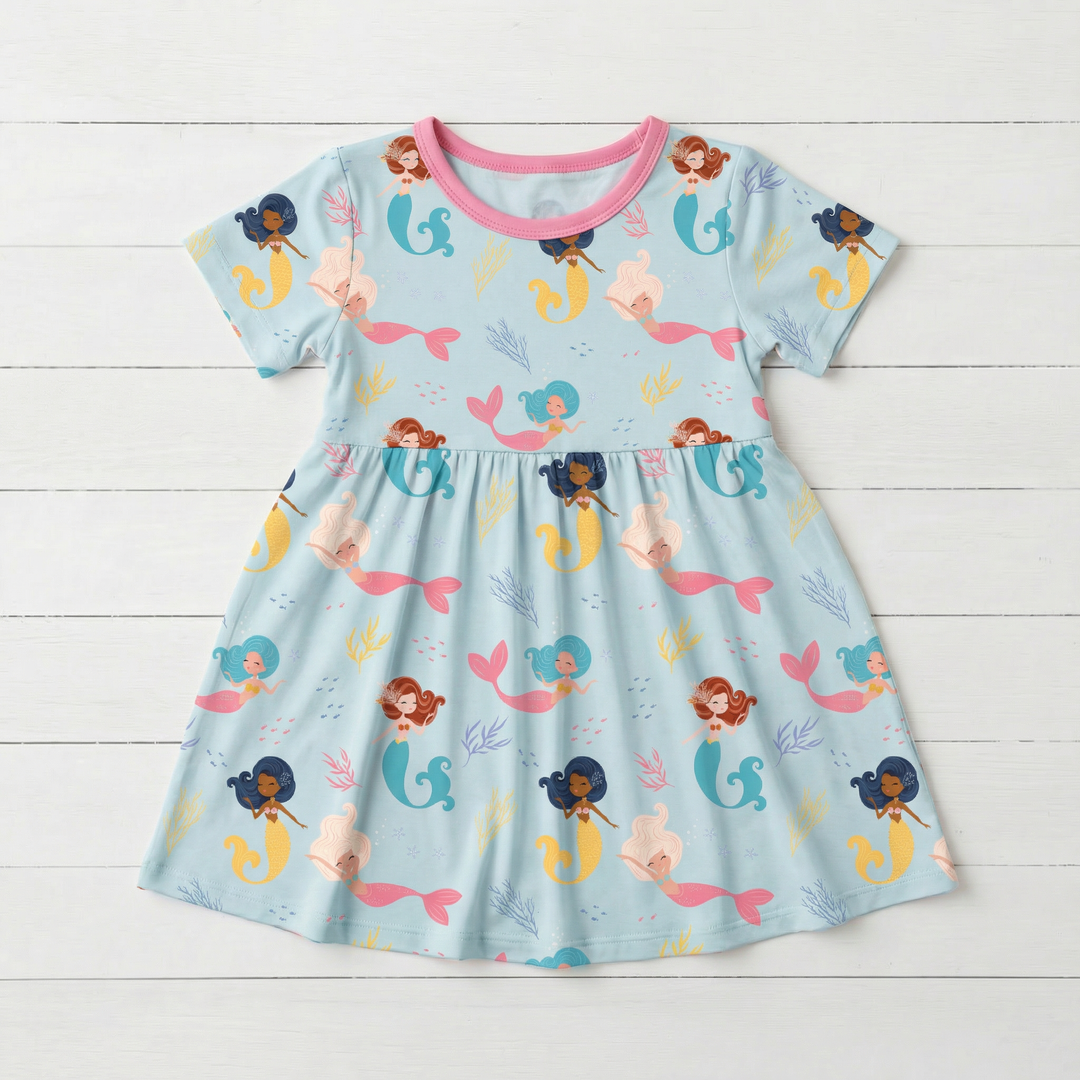 Bestaroo - Bamboo - Coral Cuties S/S Dress