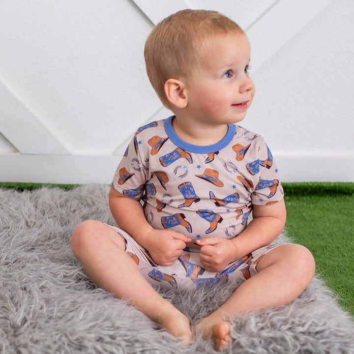 Bestaroo - Bamboo - Cuddle Up Cowboy Shorts PJs
