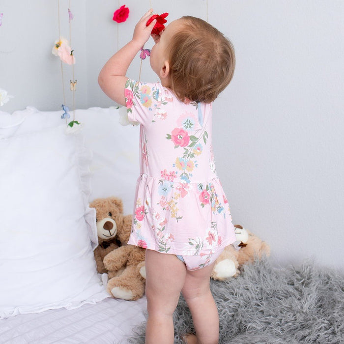 Bestaroo - Bamboo - Ditzy Floral Bodysuit Dress