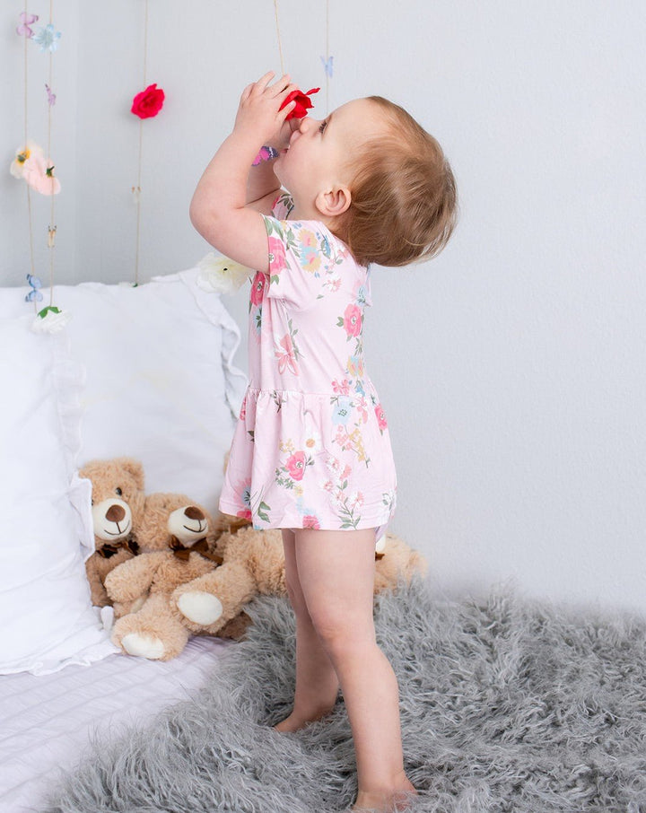 Bestaroo - Bamboo - Ditzy Floral Bodysuit Dress