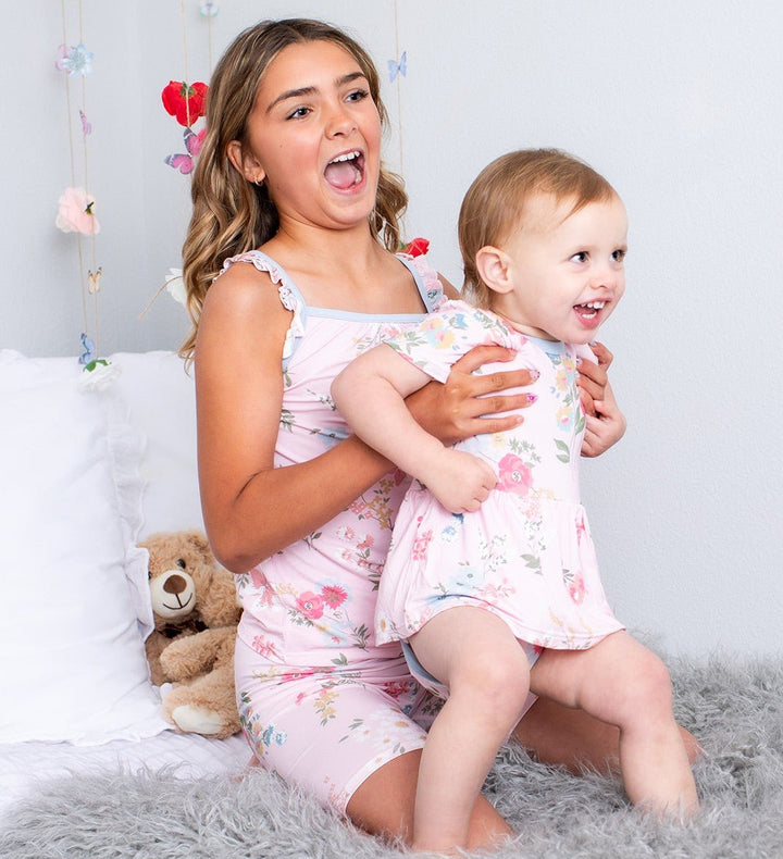 Bestaroo - Bamboo - Ditzy Floral Bodysuit Dress