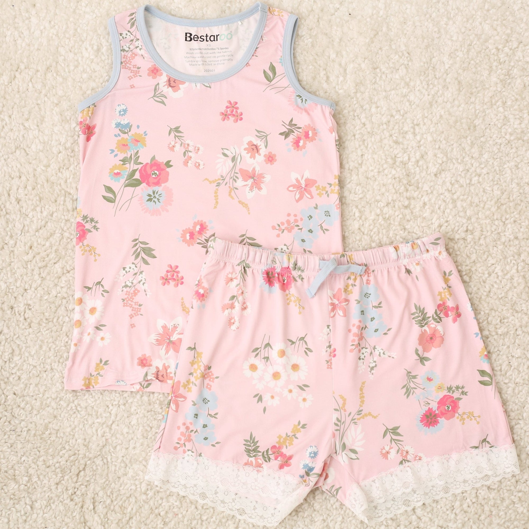 Bestaroo - Ditzy Floral Mom Shorts set