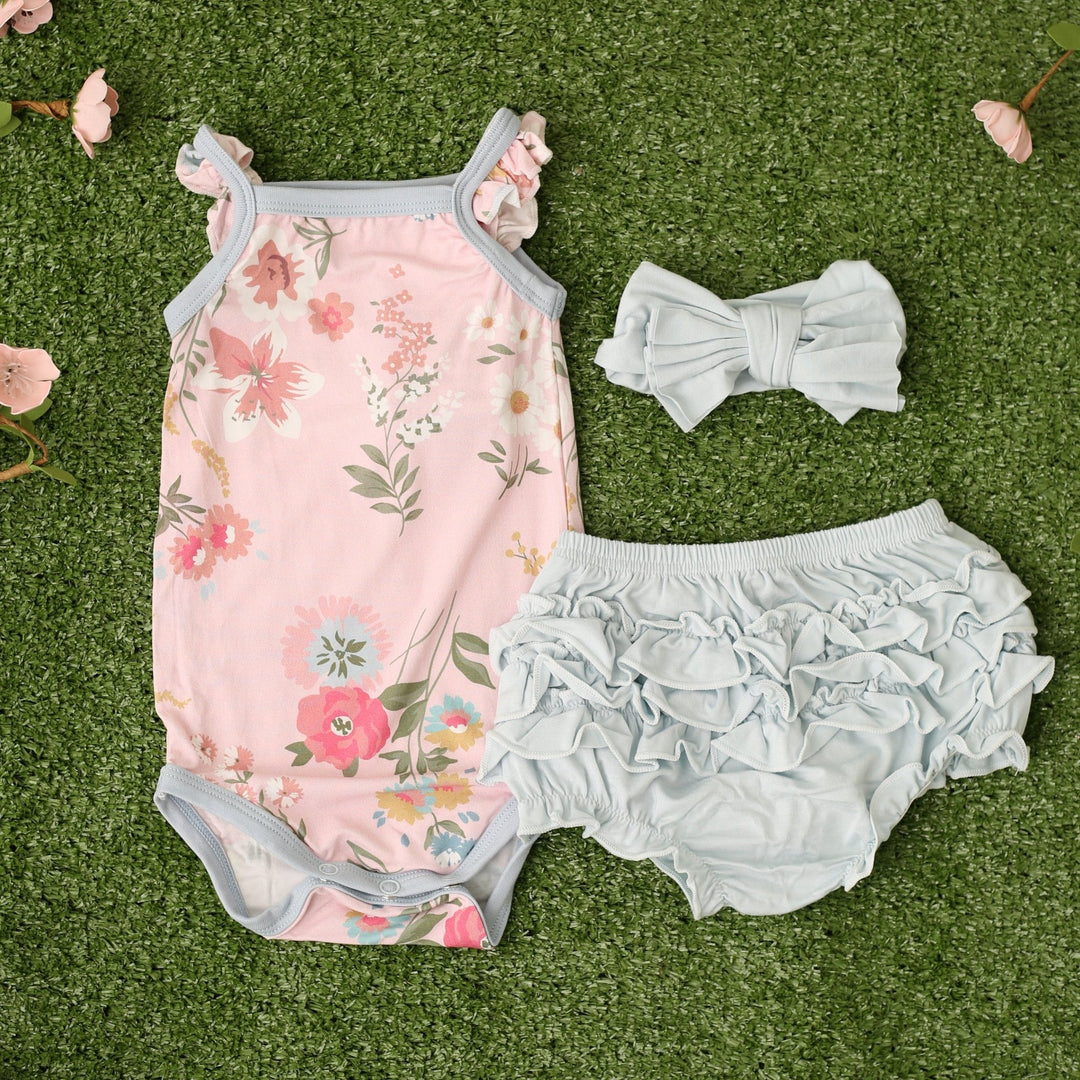 Bestaroo - Ditzy Floral Ruffle Bloomer Set