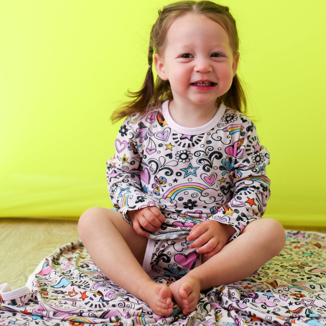 Bestaroo - Bamboo - Doodle Days Bodysuit Dress