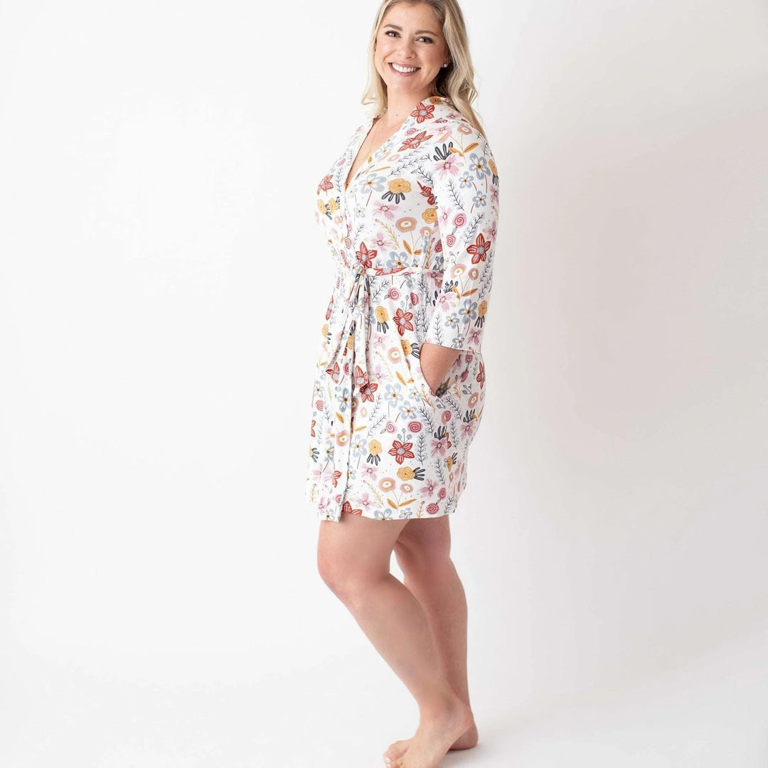 Bestaroo - Bamboo - Dusty Floral Robe