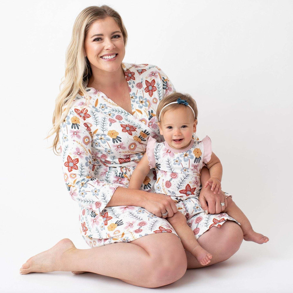 Bestaroo - Bamboo - Dusty Floral Robe