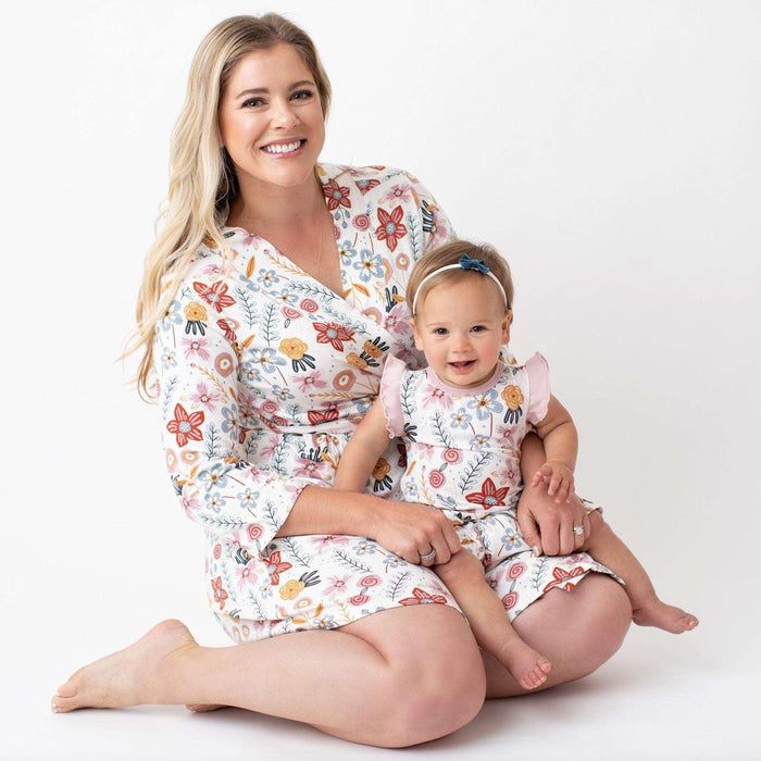 Bestaroo - Bamboo - Dusty Floral Robe