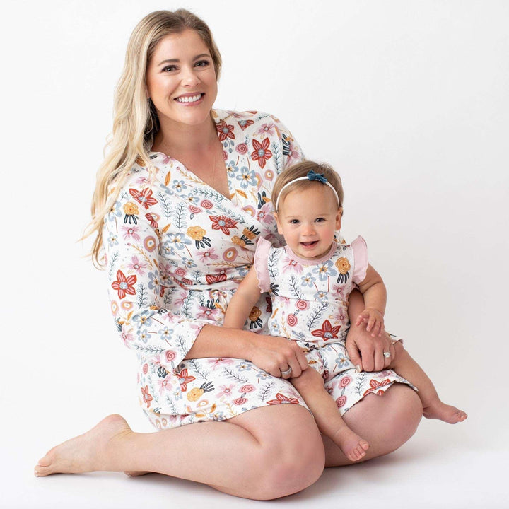 Bestaroo - Bamboo - Dusty Floral Robe