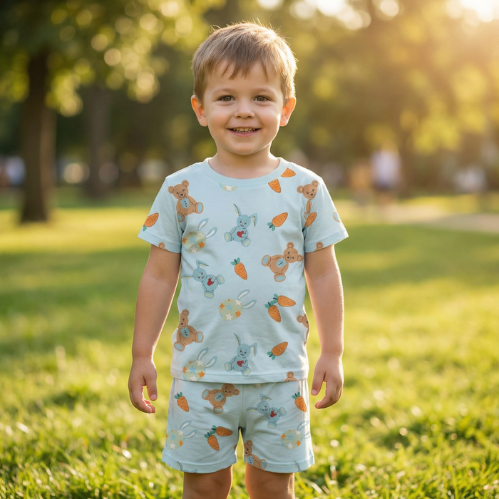 Carrot Crew Shorts Set Pajama - Bestaroo