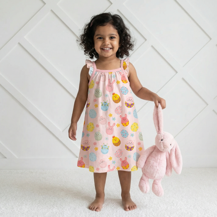 Easter Parade Flutter Sleeve Dress - Bestaroo