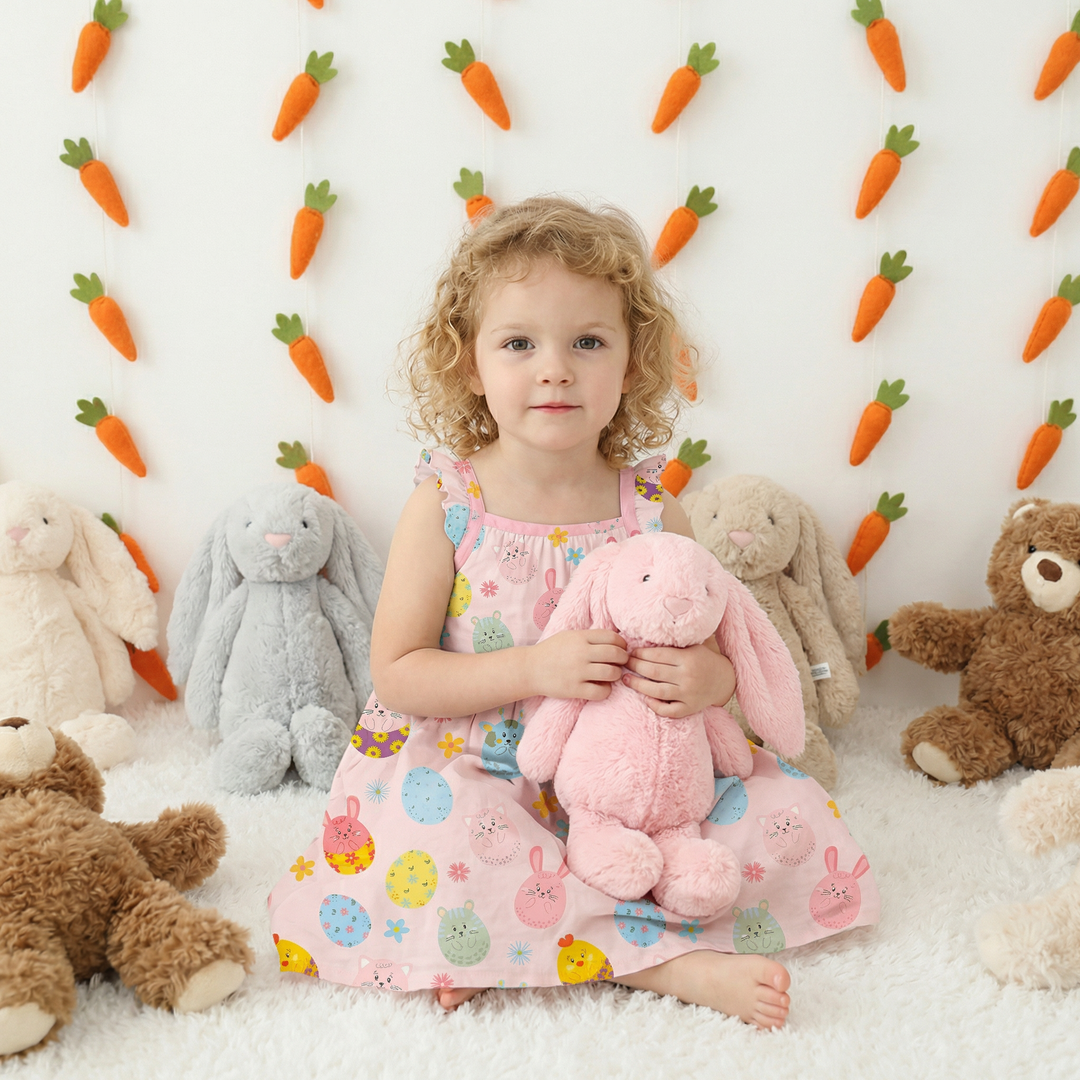 Easter Parade Flutter Sleeve Dress