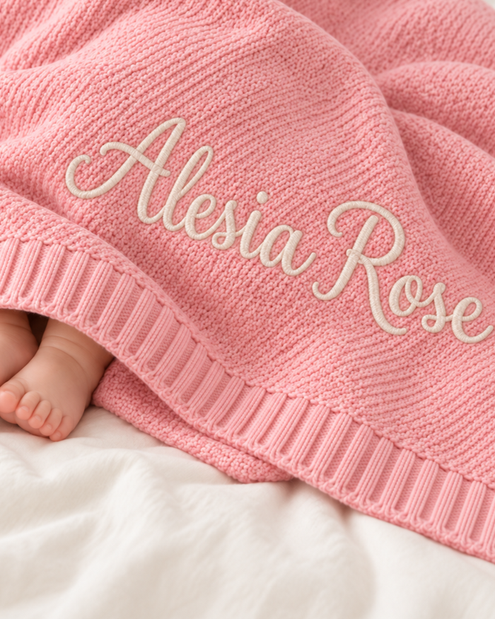 Bestaroo - Bamboo - Embroidered Knit Blanket