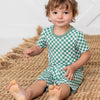 Bestaroo - Emerald Checks Shorts PJ Set