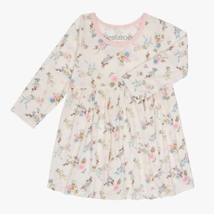 Bestaroo - Fall Florals Cream Dress