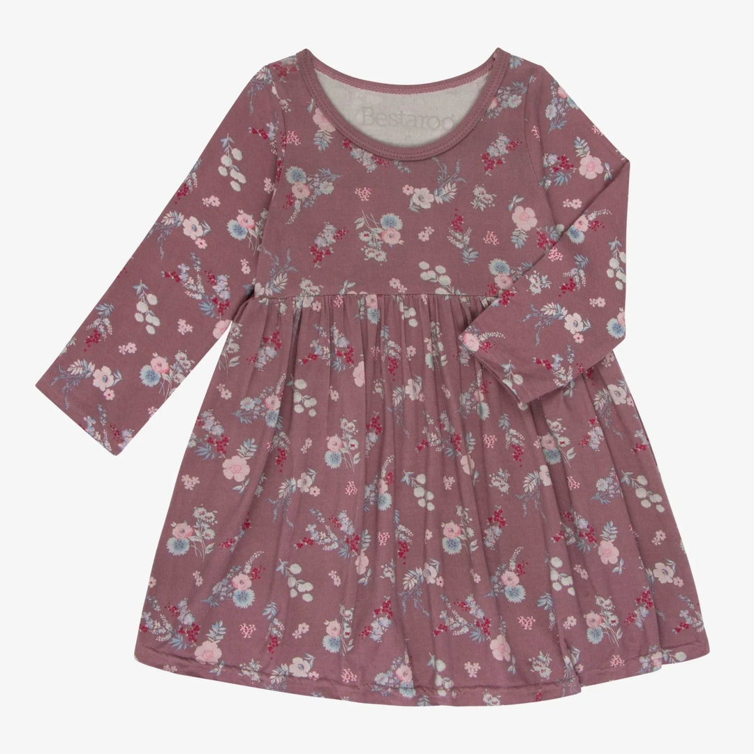 Bestaroo - Fall Florals Mauve Dress