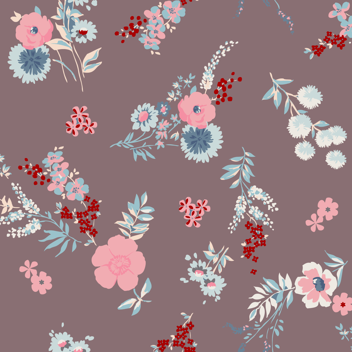 Bestaroo - Bamboo - Fall Florals Mauve 💕Winter Deer Swaddle