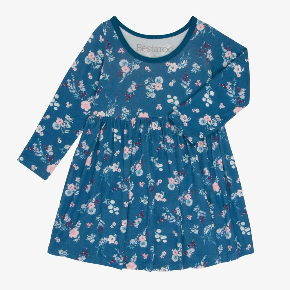 Bestaroo - Fall Florals Navy Dress