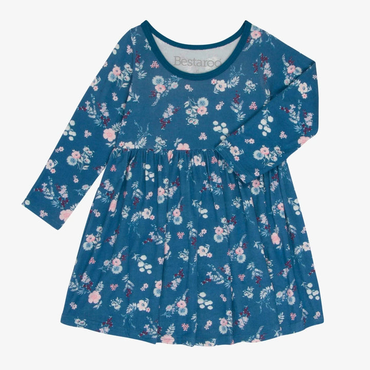 Bestaroo - Fall Florals Navy Dress