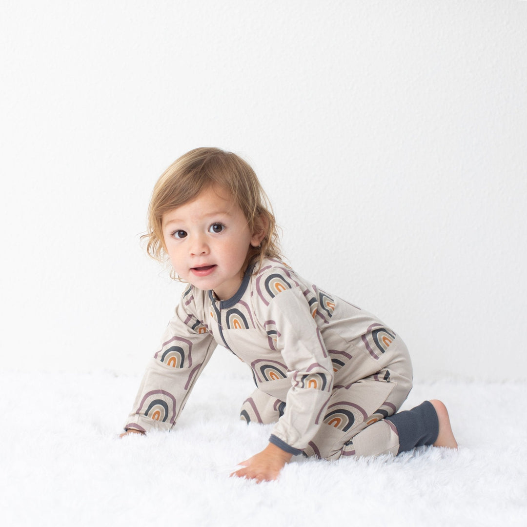 Bestaroo - Bamboo - Fall Rainbow Romper
