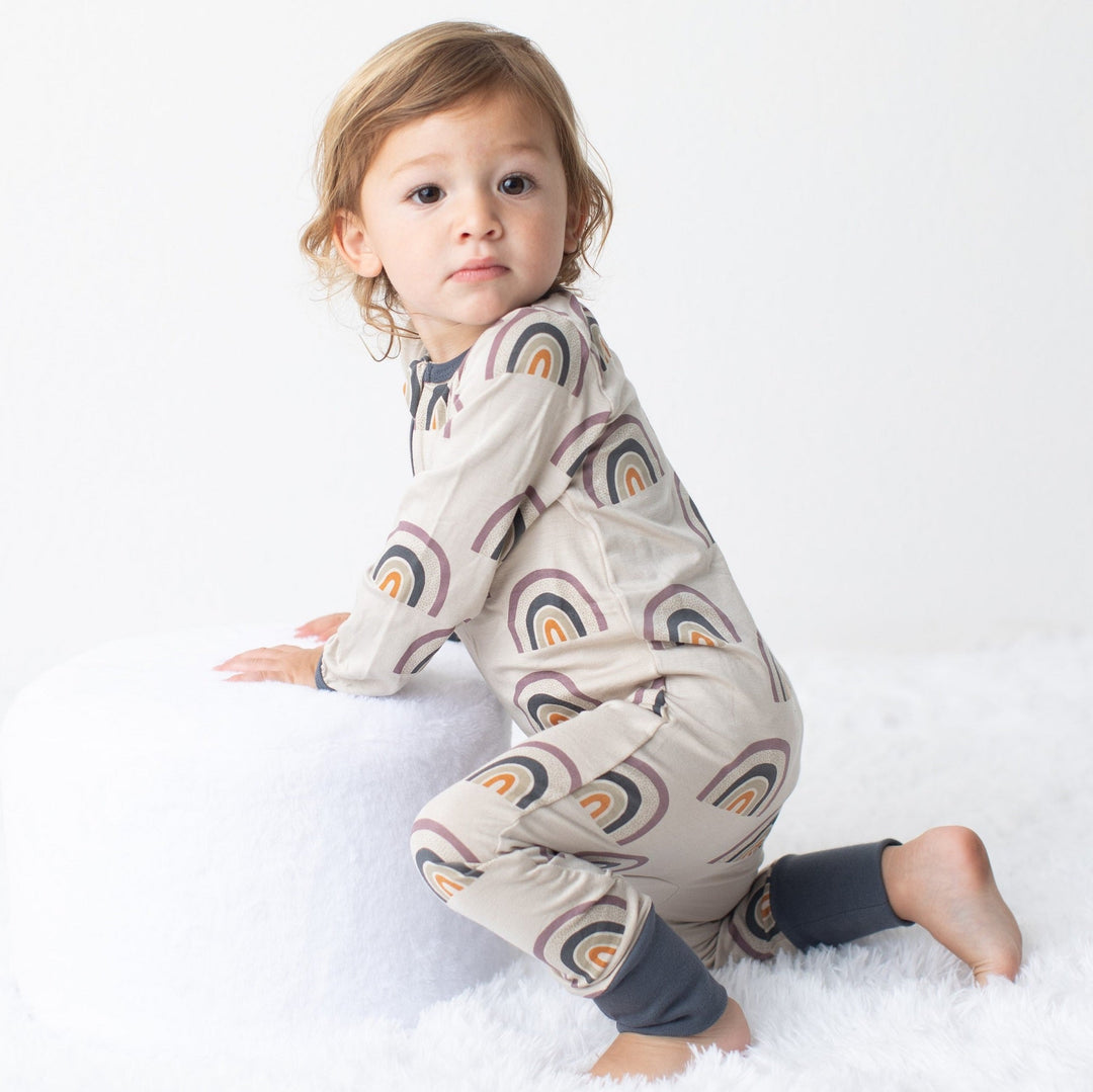 Bestaroo - Bamboo - Fall Rainbow Romper