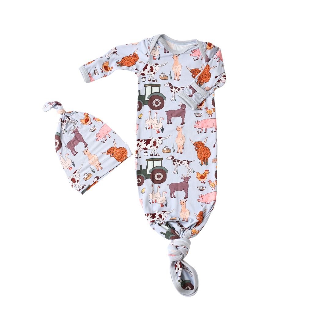 Bestaroo - Bamboo - Farm Life Gown & Hat