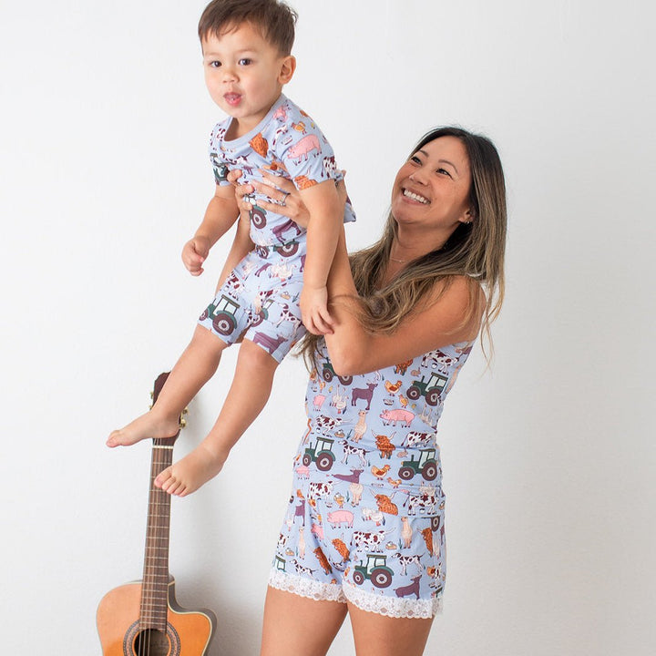 Bestaroo - Bamboo - Farm Life Women's Short Loungewear